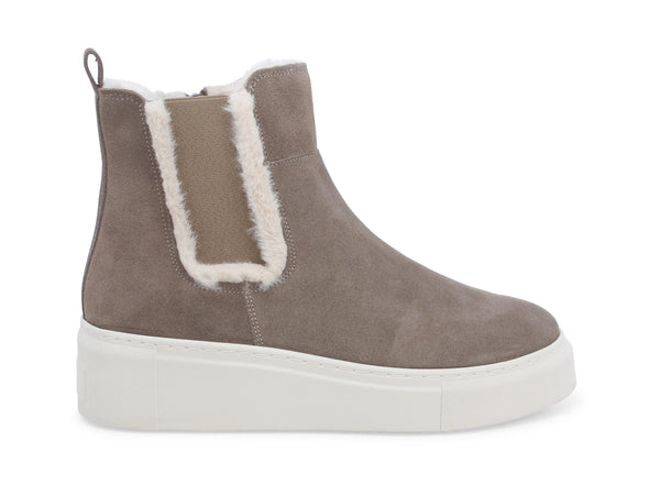 Melluso stivaletto zip invernale camoscio beige 036105-217391